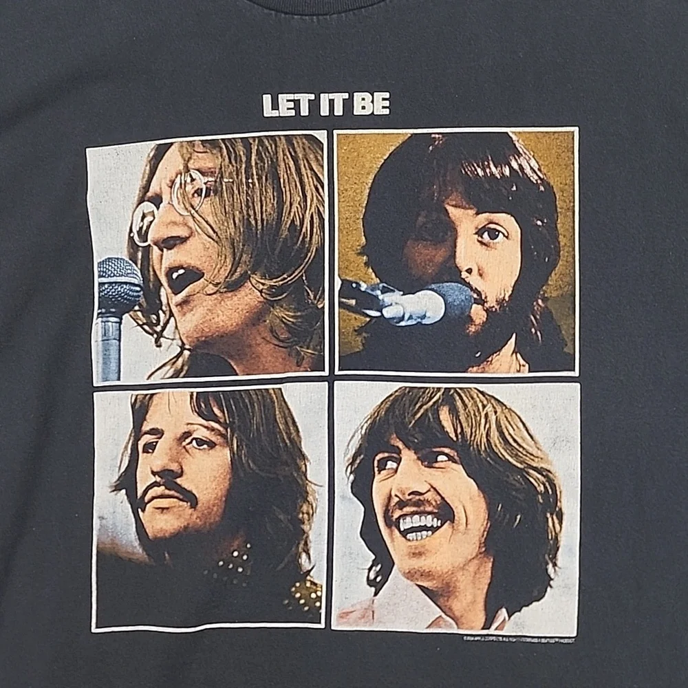 Vintage The Beatles Let It Be Short Sleeve Tee
